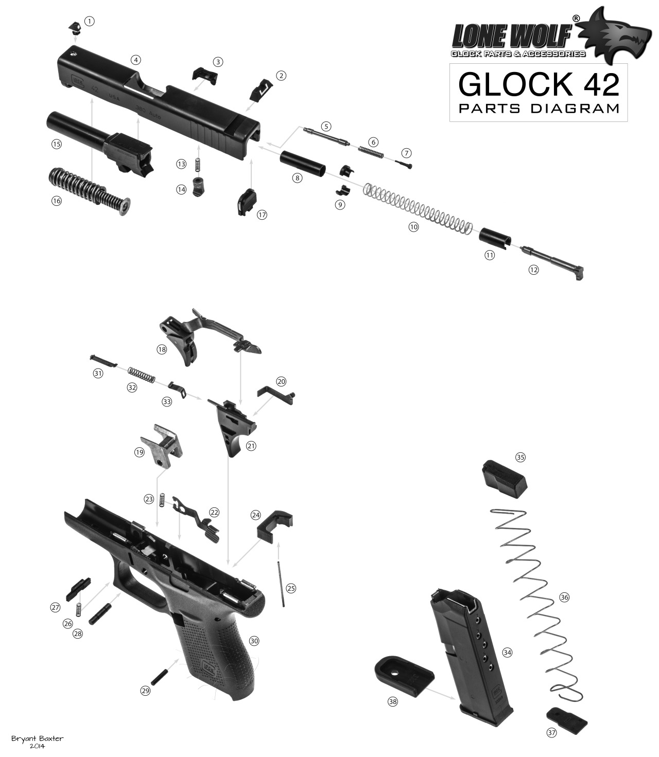 exploded glock diagram
